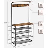  Stalak za kapute NAVOR, braon/crna | Eponuda.com