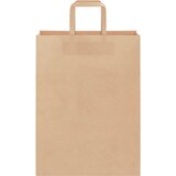  Papirnate vrećice 250 kom s ručkama smeđe 26x12x35 cm | shoptok.hr