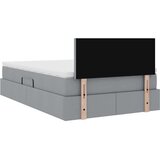  Krevet s madracem i skladištem Svijetlo siva 120 x 200 cm | shoptok.hr
