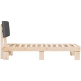  Krevetni okvir s tapiciranim uzglavljem Tamno siva 80 x 200 cm | shoptok.hr