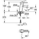 Grohe 2338510E Concetto Cold Start armatura za umivalnik | Shoptok.si