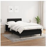  Krevet s oprugama i madracem crni 120 x 200cm od tkanine | shoptok.hr