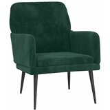  Fotelja tamnozelena 62 x 79 x 79 cm baršunasta | shoptok.hr