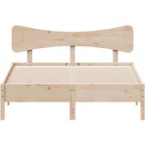 vidaXL Posteljni okvir brez vzmetnice 120x190 cm trdna borovina | Shoptok.si
