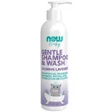 Nježni dječji šampon i gel za tuširanje Umirujuća lavanda NOW Baby (237 ml)
