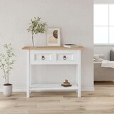  Konzolni stol borovina meksički stil Corona bijeli 90x34,5x73cm | shoptok.hr