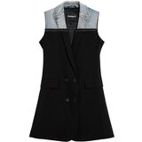 Desigual Obleka moder denim / črna Cene