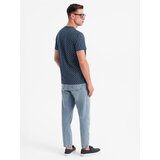 Ombre Men's full print knit shirt - navy blue | shoptok.hr