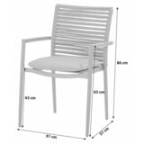 Acamp Vrtni Stol New Jersey, 6-Delni Set, Antracit | Shoptok.si
