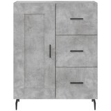  Visoka komoda siva betona 69,5x34x180 cm od konstruiranog drva | shoptok.hr