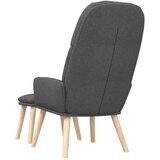  Stolica za opuštanje s osloncem za noge tamnosiva od tkanine | shoptok.hr