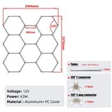  Hexagon LED tube 8 heads RGB 12V 410mm 35pcs | Eponuda.com