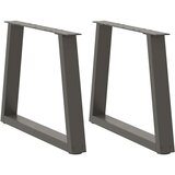 vidaXL Noge blagovaonskog stola V-oblika 2 kom antracit 60x(42-43,3)cm | shoptok.hr