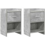 vidaXL Posteljne mize 2 pcs Betonsko siva 40 x 30 x 60 cm, (5000247354) | Shoptok.si