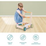 Zopa drvena guralica / kolica s kockama | shoptok.hr