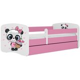 HAPPYKIDS Dječji krevet Dreamy panda 140x70 bez madraca s ladicom Rozičasta | shoptok.hr