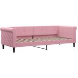  Dnevni krevet na razvlačenje ružičasti 80 x 200 cm baršunasti | shoptok.hr