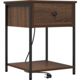  Noćni ormar Smeđi hrast 42 x 41 x 56 cm Konstruirano drvo | shoptok.hr
