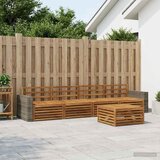  Set vanjskih sofa 7 kom. Prirodna Čvrsto drvo akacije | shoptok.hr