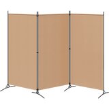  3-panelni pregradni zid Bež 260 x 180 cm Tkanina | Eponuda.ba