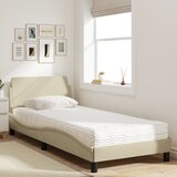  Krevet s madracem Dover krem 80 x 200 cm od tkanine | shoptok.hr