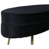 Venture Home ovalni tabure Otto 100 × 40 × 41 cm, crna | shoptok.hr