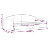 Dnevni krevet smeđesivi 100 x 200 cm od tkanine | shoptok.hr