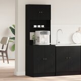 vidaXL Kuhinjska omara Črna bukovina 60x50x180 cm Inženirski les | Shoptok.si