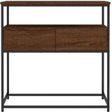  Konzolni stol smeđa boja hrasta 75x40x75 cm konstruirano drvo | shoptok.hr