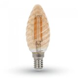 V-tac LED sijalica E14 4W 2200K sveća filament amber staklo Cene