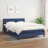 The Living Store Box spring postelja z vzmetnico modra 140x200 cm blago - Box Spring Postelja, (21512469) Cene