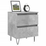  Noćni ormarići 2 kom boja betona 40x35x50 cm konstruirano drvo | shoptok.hr