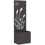  Privatnost u vrtu Crna 50 x 150 cm Hladno valjana čelična | shoptok.hr