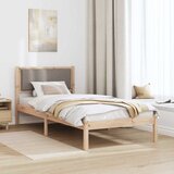  Krevetna konstrukcija s uzglavljem Sivo-smeđa 100 x 200 cm | shoptok.hr