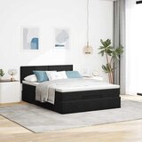  Otomanski krevet s madracem&LED crni 140x190 cm baršunasti | shoptok.hr