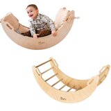 Monkey Gym Lesena gugalnica Moon natur wood, (5000077014) | Shoptok.si