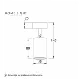  talia 81 spot lampa 1*GU10 bela Cene