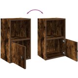 vidaXL Knjižna omara dimljeni hrast 31x24x52 cm inženirski les | Shoptok.si