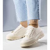 Gemre Beige platform sneakers Nichole Cene