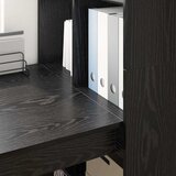  Stol s policom Crni hrast 122 x 67 x 145 cm Konstruirano drvo | shoptok.hr