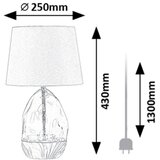 Rabalux 74227 - Stona lampa APOLONIA 1xE27/40W/230V bela | Eponuda.com