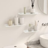  Lebdeća polica Zidne 3 pcs Bijeli 40 x 9 x 2,5 cm Čelik | shoptok.hr