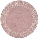 Lorena Canals Svijetlo ružičasti periv/ručno rađen pamučan dječji tepih ø150 cm ABC Vintage Nude – | shoptok.hr