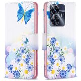 INORCO Za Realme C55 etui za telefon s tiskanjem vzorcev, popolna zaščita, lupina denarnice iz usnja PU s stojalom, (22036896) | Shoptok.si