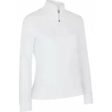 Callaway Womens Solid Sun Protection 1/4 Zip Brilliant White M