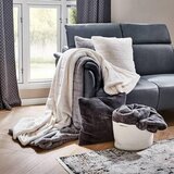 Dieter Knoll krznena odeja 150/200 cm siva | Shoptok.si