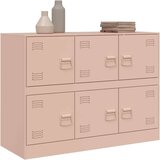  Komoda ružičasta 99 x 39 x 73 cm čelična | shoptok.hr