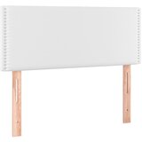 Maison Chic posteljno vzglavje - vzglavna omarica - nočna omarica belo 80x5x78/88 cm umetno usnje, (21707293) Cene
