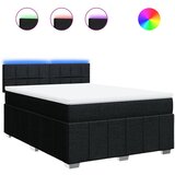 Maison Chic Box spring postelja - Vzmetna postelja z vzmetnico črna 140x200 cm blago SL24454, (21879885) | Shoptok.si