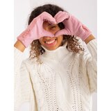 Wool Fashion Italia Gloves-AT-RK-239302.10X-light pink | Shoptok.si